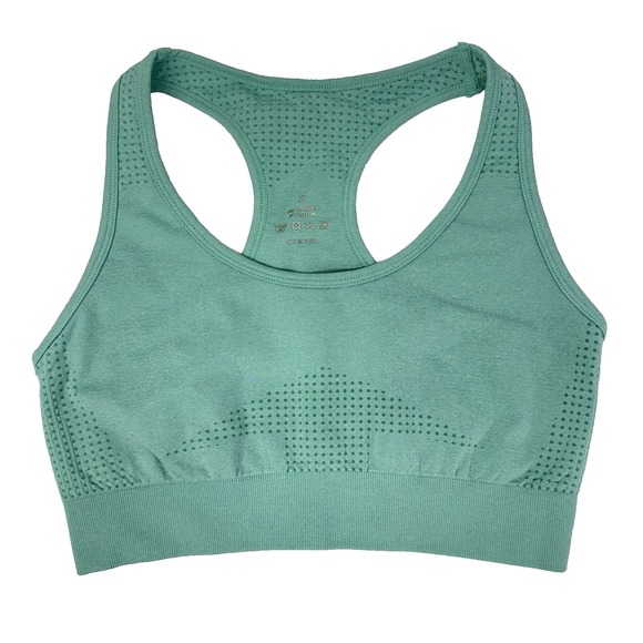 NVGTN Other - NVGTN Seamless Racer Back Blue Green Sports Bra Small Athletic NO PADDING‎